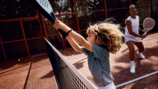 Padel court at Athlon.