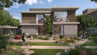 Garden elevation of the five-bedroom Premium villa at Athlon.