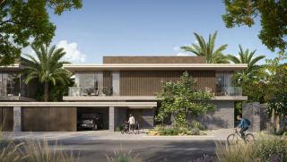 Street elevation of the six-bedroom Premium villa at Athlon.