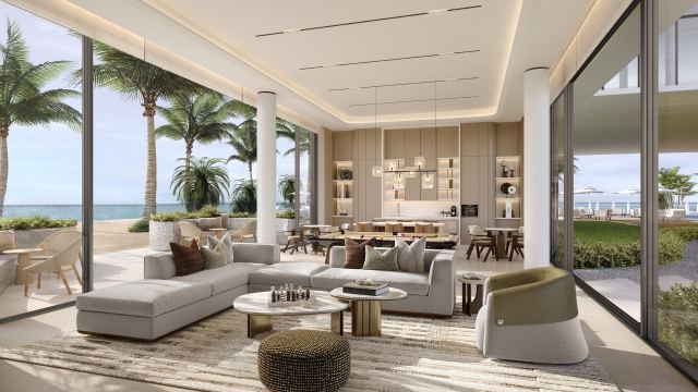 Multipurpose room for residents' events at Bay Estate