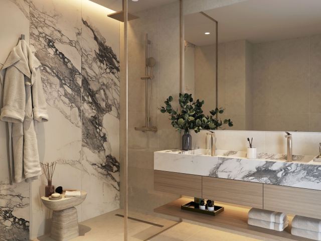 Master bedroom at The Beach House Fahid.