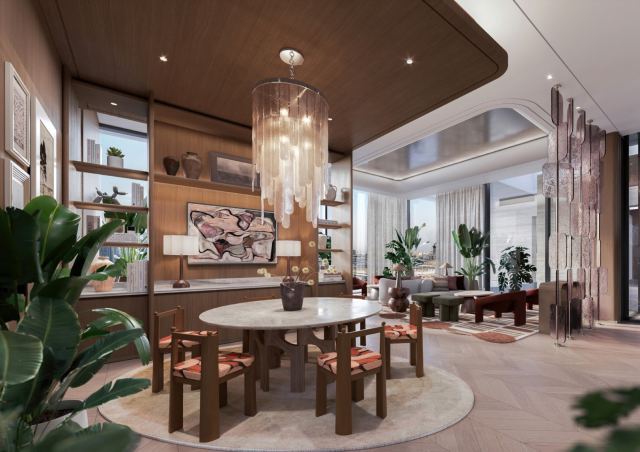Club lounge and dining area at Eltiera Views.