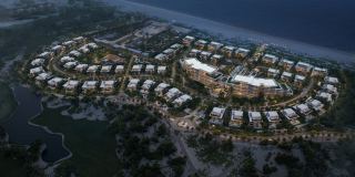 Aerial view of Four Seasons Private Residences Abu Dhabi at Saadiyat Beach