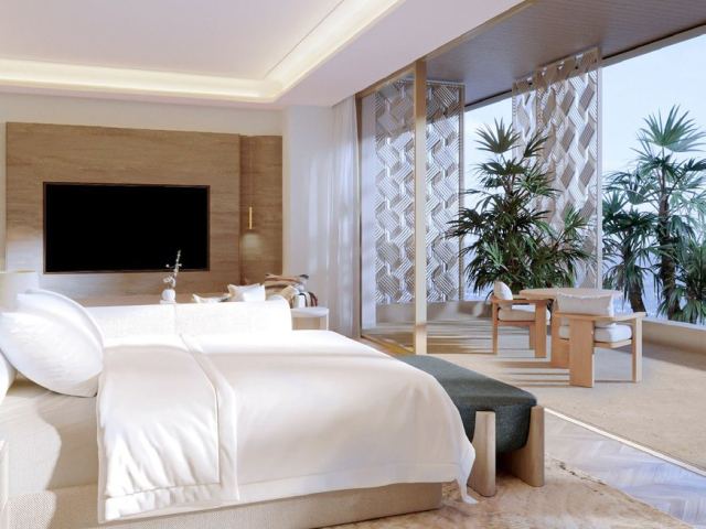 Principal bedroom at Four Seasons Private Residences Saadiyat Beach