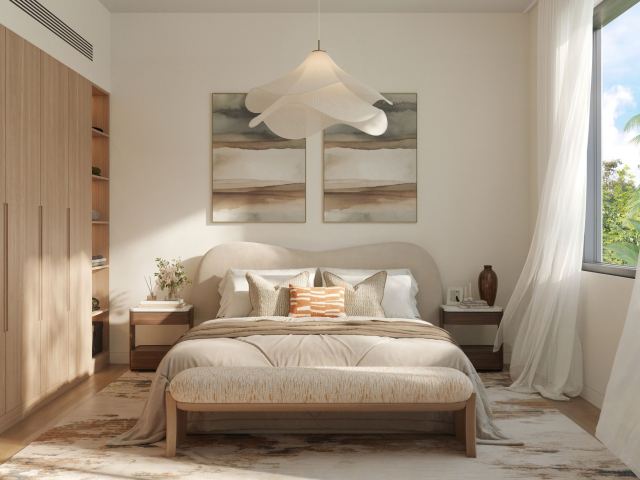 A bedroom at Al Ghadeer Parks.