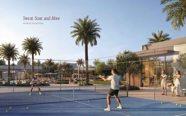 Padel court and sports facilities at The Heights Country Club & Wellness.