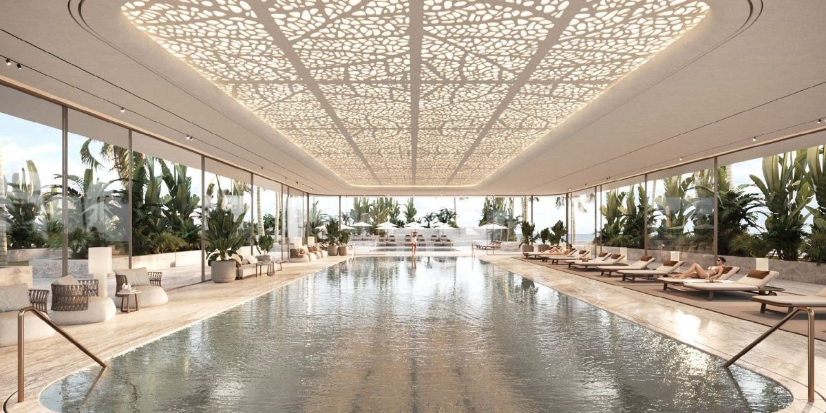 The indoor lap pool at ORLA.