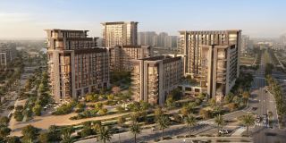 The four towers of Sei Saadiyat set within Saadiyat Island.