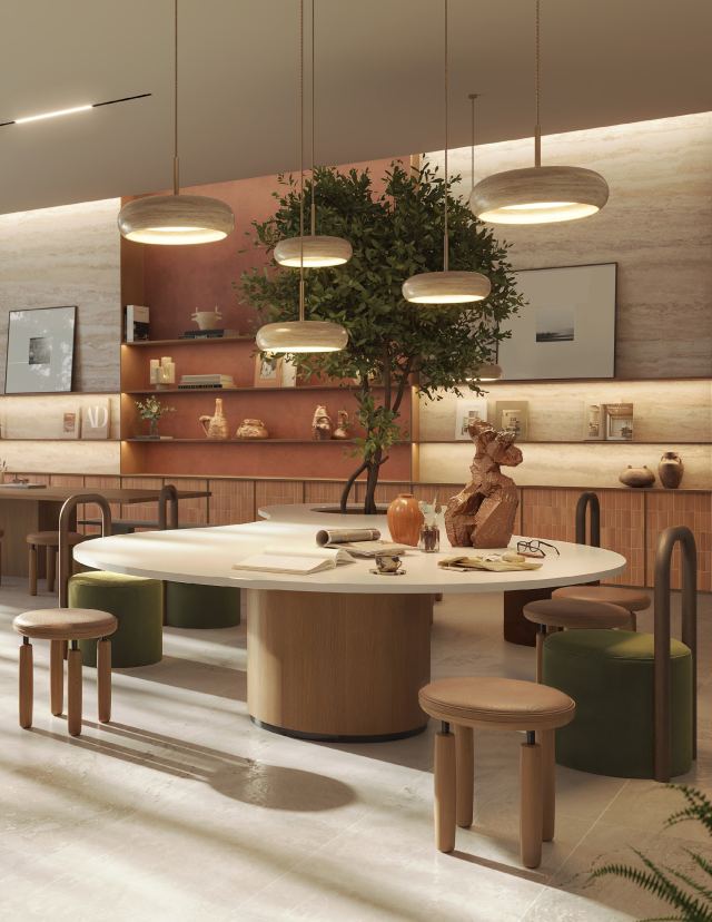 The brewing lounge at The Wilds Residences.