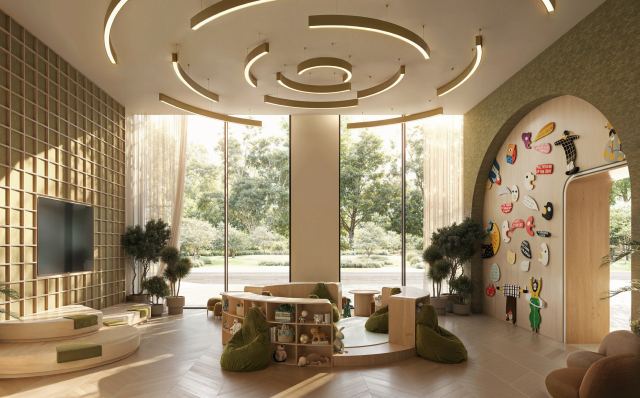 The kids and teens lounge at The Wilds Residences.