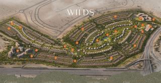 The Wilds masterplan, showing the parks and the villa districts.