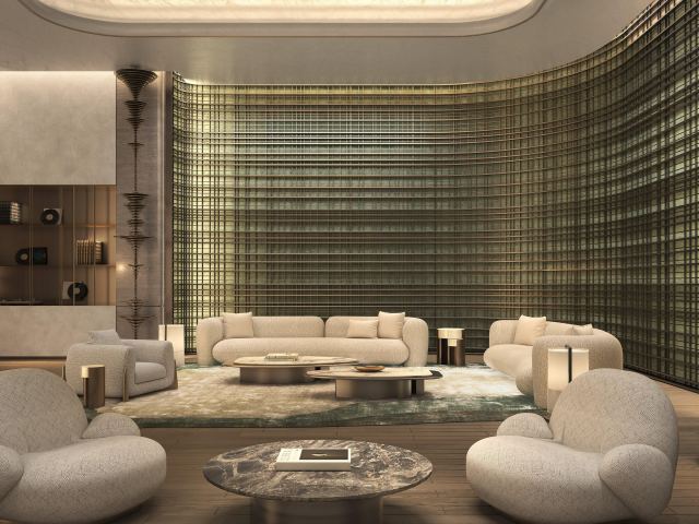 The music lounge beside the Sound Suite at W Residences.